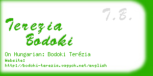 terezia bodoki business card